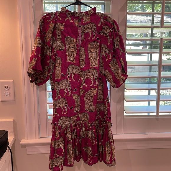 NWT Tyler Boe Sammy Pink Cheetah dress size XS - Picture 10 of 11